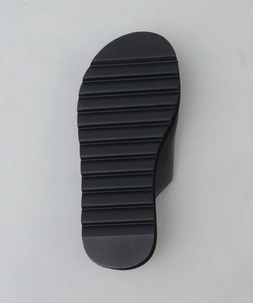 「NANO universe」 サンダル M ブラック メンズ_画像6
