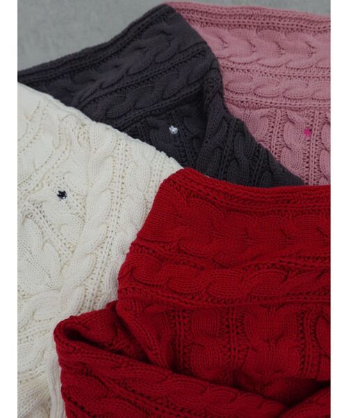 〈POLO BCSコラボ〉ケーブルラインカーデプルオーバー(値下げ不可) POLO BCS（ポロ・ビーシーエス） ワンピース 「POLO BCSコラボ