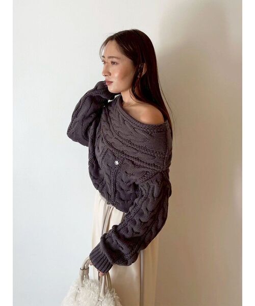 新作新品　リランドチュール♡〈POLO BCSコラボ〉ケーブルカーデプルオーバー POLO BCSコラボ〉ケーブルラインカーデプルオーバー | カーデ