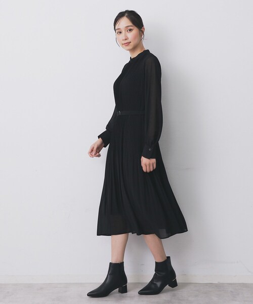 index（インデックス） ワンピース 「5色展開／S-3Lサイズ」プリーツ