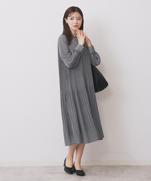 index（インデックス） ワンピース 「5色展開/S-3Lサイズ」プリーツ