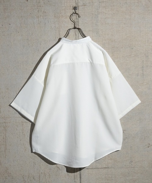 「JOHN'S CLOSET」 「HALHAM」半袖シャツ LARGE ホワイト メンズ_画像2