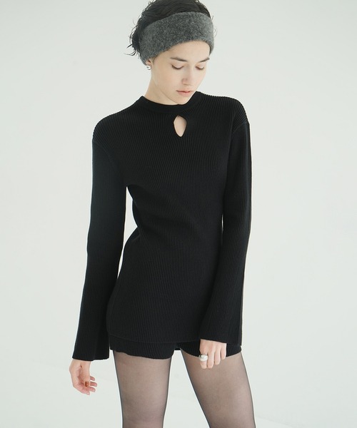 ワンピース CLANE W FACE KNIT MINI ONEPIECE CLANE（クラネ） ワンピース W FACE KNIT MINI ONEPIECE : ZOZOTOWN