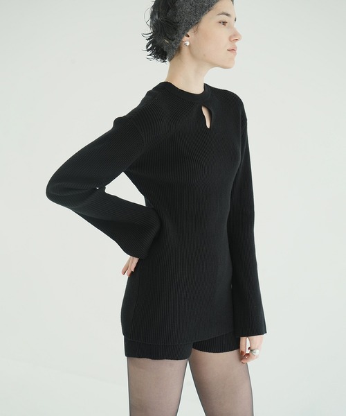 ハセ　クラネワンピース CLANE（クラネ） ワンピース W FACE KNIT MINI ONEPIECE : ZOZOTOWN