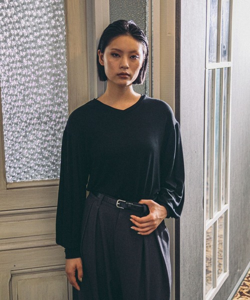 niko and…（ニコアンド） tシャツ 「MODE NORM CORE」 ウール混マトン