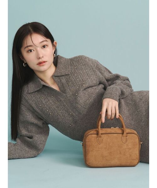 美品 アドーア ADORE ウールアムンゼンボウタイワンピース ピンク 38