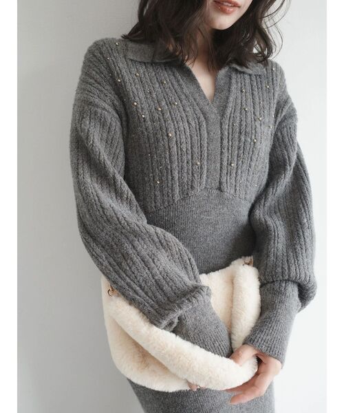 ESCADA★未使用品　ロングIラインワンピース　ビジュー ESCADA☆未使用品 ロングIラインワンピース ビジュー ESCADA☆未使用品