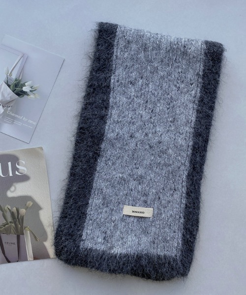 マフラー ストール 配色モヘアマフラー レディース : ZOZOTOWN Yahoo