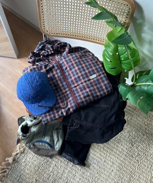 「nemne store」 ブルゾン MEDIUM ブルー レディース_画像4