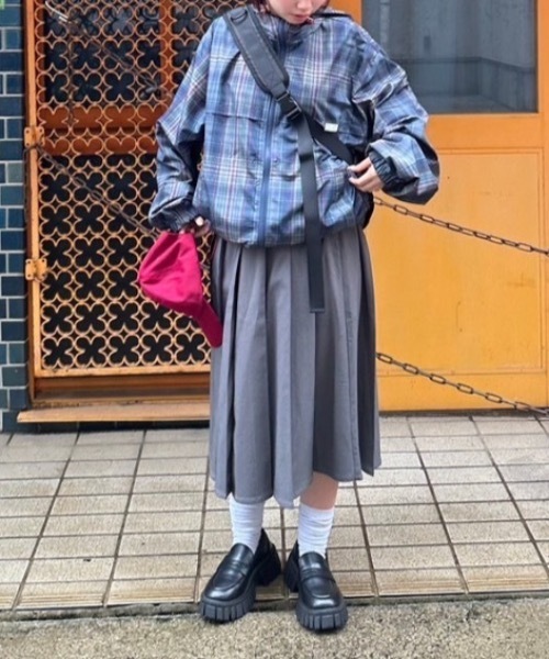 「nemne store」 ブルゾン MEDIUM ブルー レディース_画像6