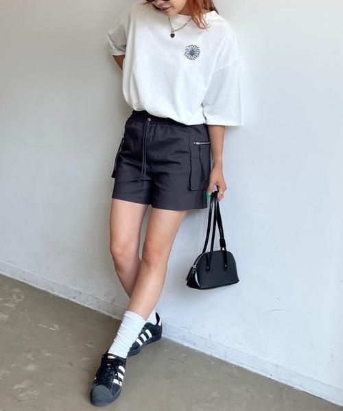 「SHAGGIE」 半袖Tシャツ FREE ホワイト レディース_画像6