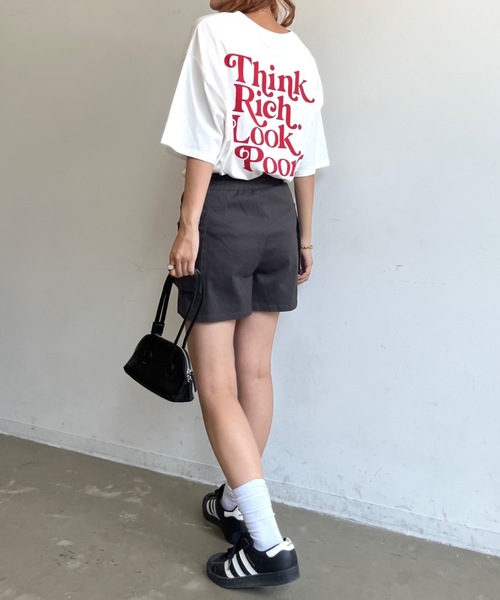 「SHAGGIE」 半袖Tシャツ FREE ホワイト レディース_画像7