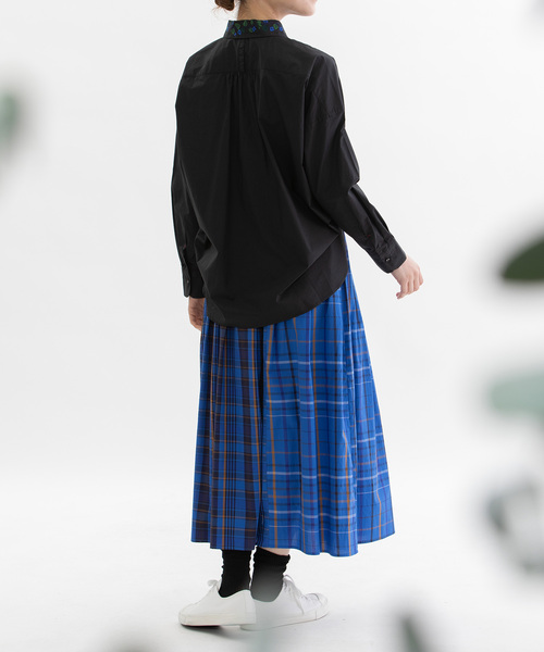 nop de nod（ノップドゥノッド） ブラウス シャツ 刺繍衿タイプ