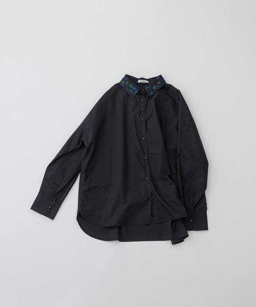 nop de nod（ノップドゥノッド） ブラウス シャツ 刺繍衿タイプ