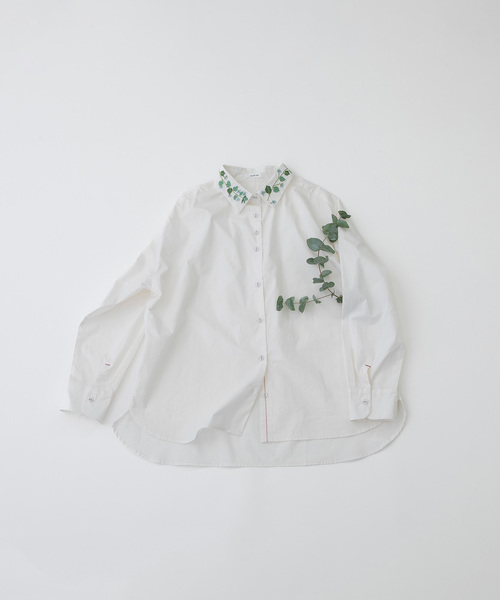 nop de nod（ノップドゥノッド） ブラウス シャツ 刺繍衿タイプ