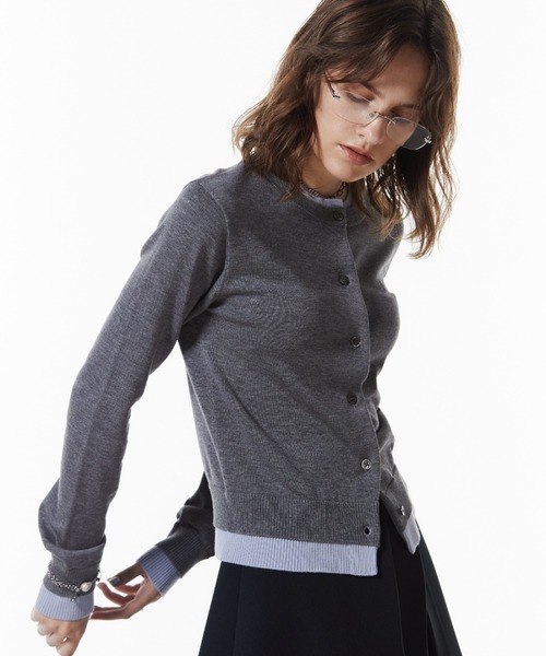 JOSE MOON MOON KNIT CARDIGAN グレー JOSE MOON（ジョゼムーン） ニット セーター MOON KNIT CARDIGAN