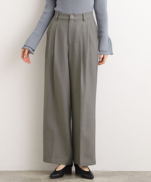 grove（グローブ） パンツ ツータックワイドパンツ レディース