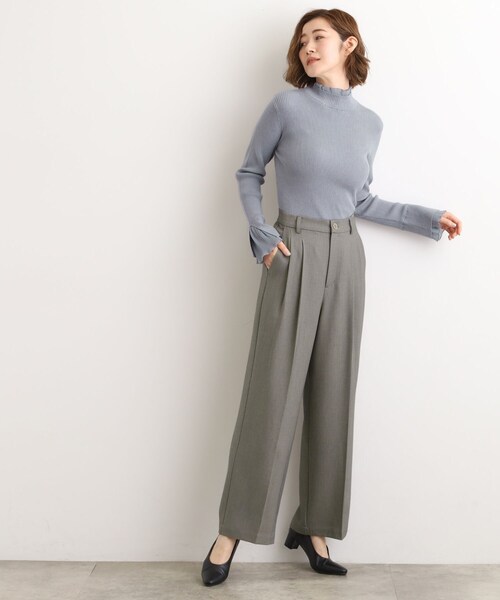 grove（グローブ） パンツ ツータックワイドパンツ レディース