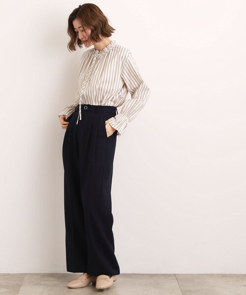 grove（グローブ） パンツ ツータックワイドパンツ レディース