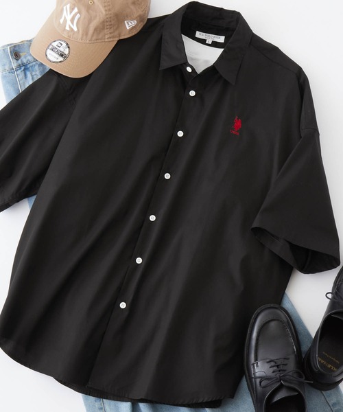 「U.S. POLO ASSN.」 半袖シャツ M ホワイト メンズ_画像6