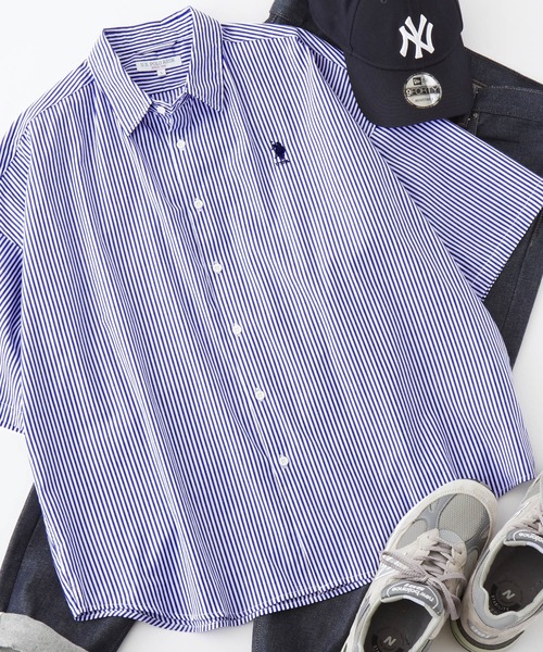 「U.S. POLO ASSN.」 半袖シャツ M ホワイト メンズ_画像8