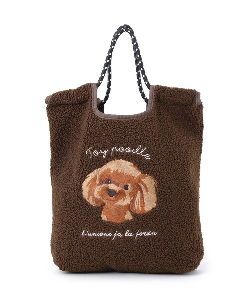 SHOO・LA・RUE（シューラルー） トートバッグ ボア刺繍アニマルコード