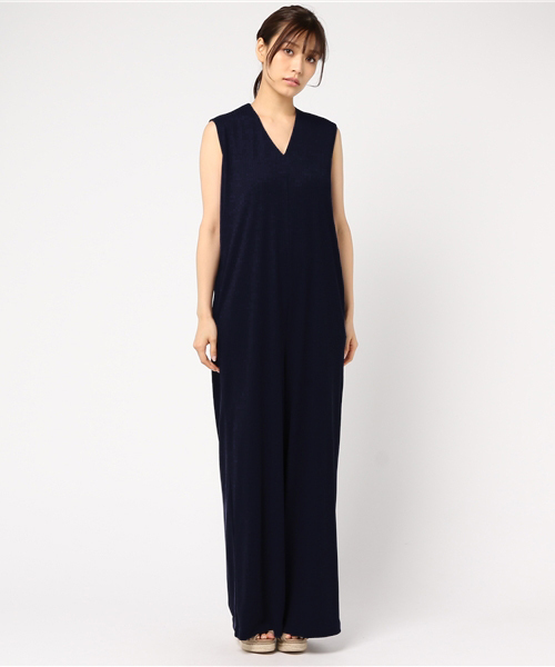 「BED&BREAKFAST」 オールインワン MEDIUM ネイビー レディース_画像9