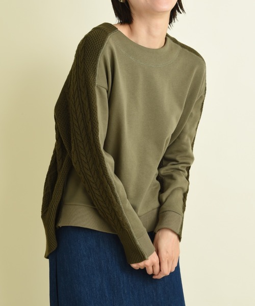 「INTERPLANET」 長袖カットソー FREE アイボリー レディース_画像3