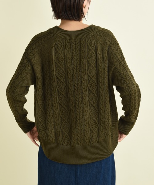 「INTERPLANET」 長袖カットソー FREE アイボリー レディース_画像6