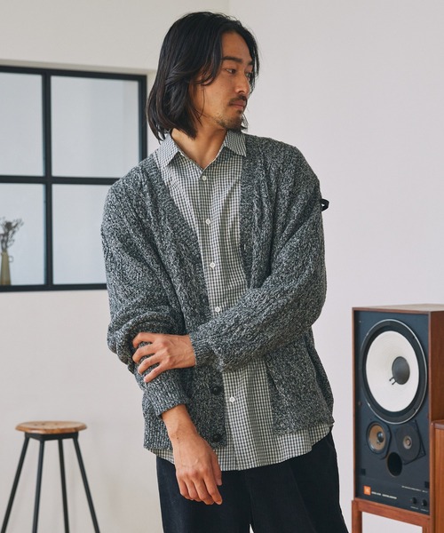 THE CRAFT CREW PRODUCTS カーディガン ウォッシャブル ケーブルニット