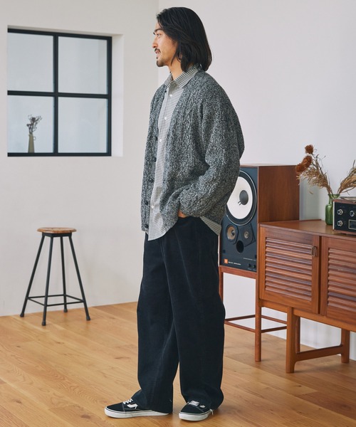 THE CRAFT CREW PRODUCTS カーディガン ウォッシャブル ケーブルニット