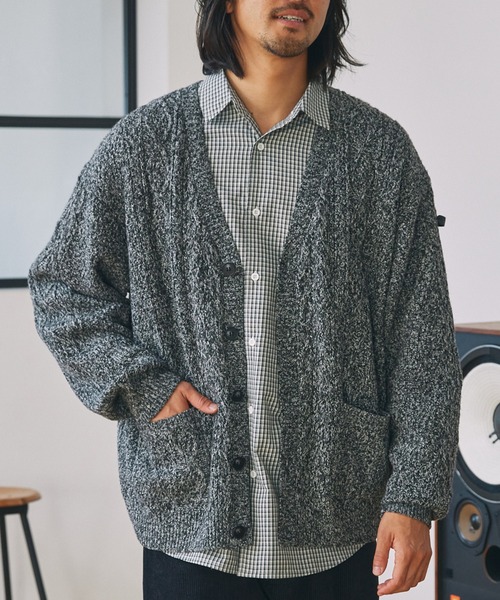 THE CRAFT CREW PRODUCTS カーディガン ウォッシャブル ケーブルニット