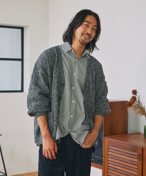 THE CRAFT CREW PRODUCTS カーディガン ウォッシャブル ケーブルニット