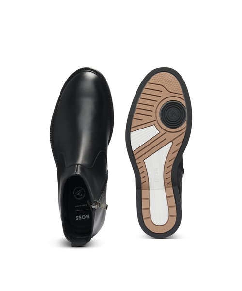 BOSS（HUGO BOSS） ブーツ Dressletic バーニッシュレザー メンズ