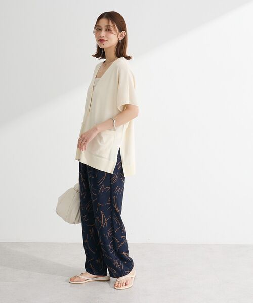 「Green Parks」 「chocol raffine robe」イージーパンツ FREE ネイビー レディース_画像3