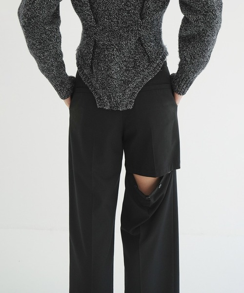 未使用 CLANE バック スリット ブラウス CLANE - バックスリットシャツ - BACK SLIT SHIRT - WHITE | ADDICT