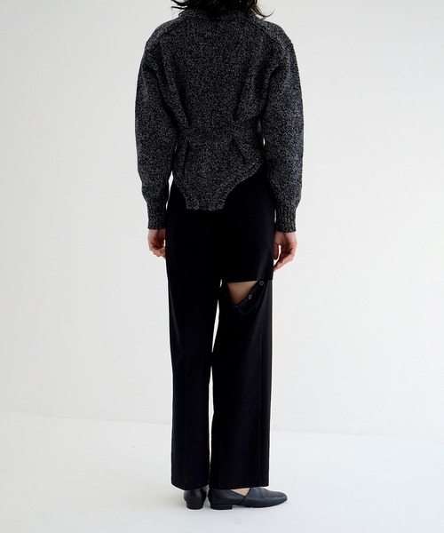 パンツ BACK SLIT STRAIGHT PANTS レディースの画像