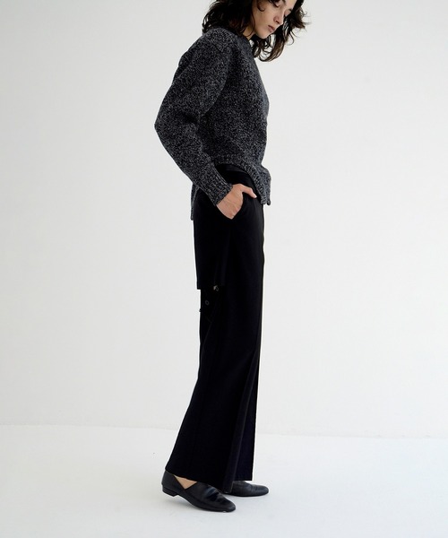 パンツ BACK SLIT STRAIGHT PANTS レディースの画像