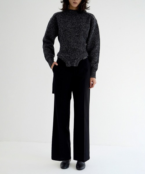 パンツ BACK SLIT STRAIGHT PANTS レディースの画像