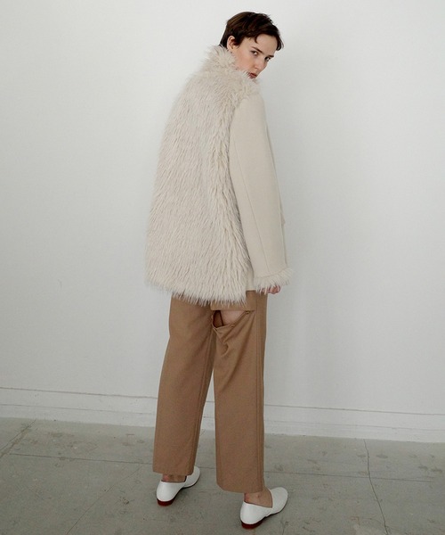 パンツ BACK SLIT STRAIGHT PANTS レディースの画像