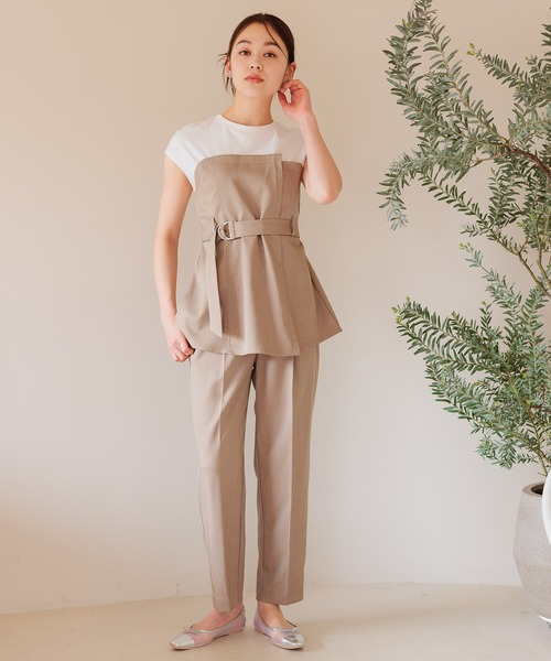 「mysty woman」 パンツ FREE ライトベージュ レディース_画像4