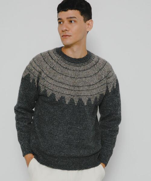 URBAN RESEARCH Sonny Label セーター ニット フェアアイル柄ニット