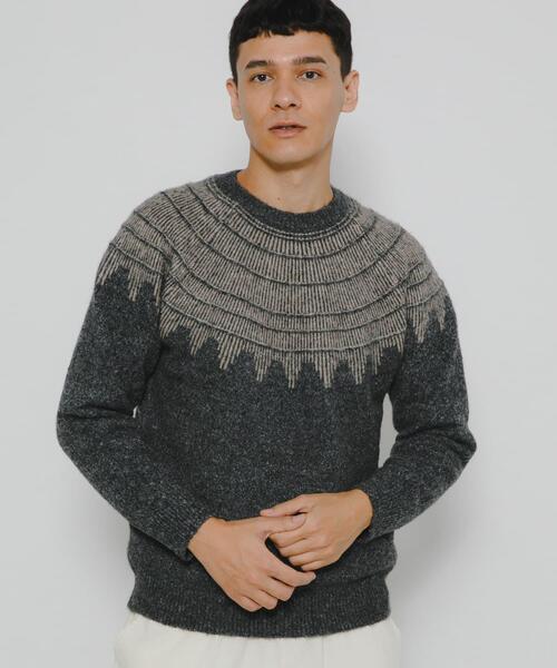 URBAN RESEARCH Sonny Label セーター ニット フェアアイル柄ニット