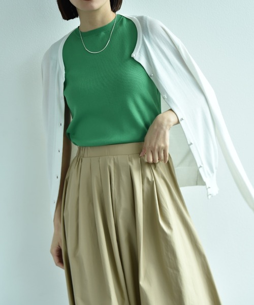 「actuel」 ニットカーディガン FREE ホワイト レディース_画像4