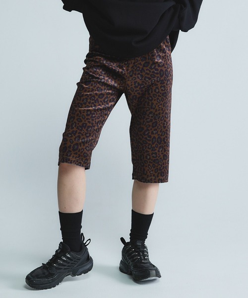 JEANASIS（ジーナシス） パンツ 「Les Fleurs」ベロアハーフレギンス