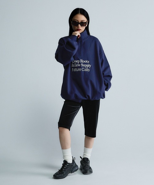 JEANASIS（ジーナシス） パンツ 「Les Fleurs」ベロアハーフレギンス