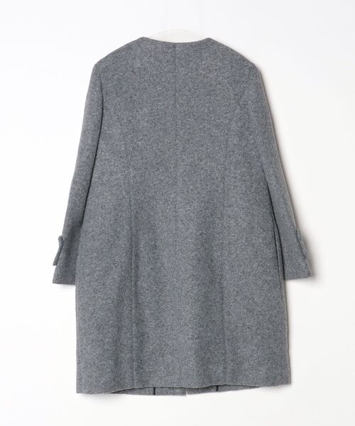 Rene（ルネ） ノーカラーコート 36 グレー レディース : ZOZOTOWN