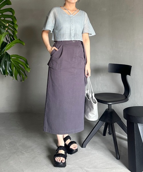 「mysty woman」 カーディガン FREE ライトブルー レディース_画像9