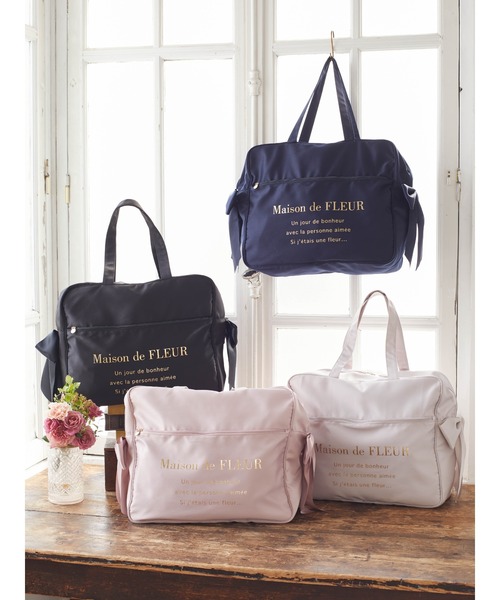 「Maison de FLEUR」 ボストンバッグ FREE ピンク系その他 レディース_画像2