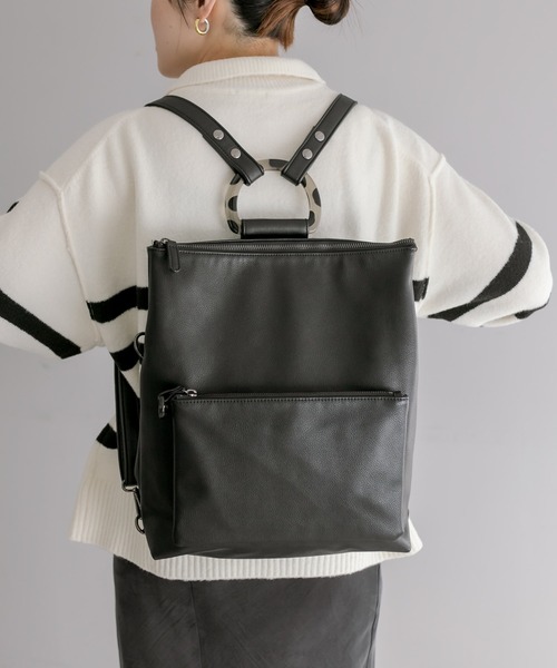 ear PAPILLONNER（イア パピヨネ） リュック FREE ブラック レディース